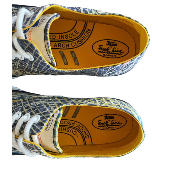 JAMS by SURF LINE HAWAII Hibiki Size 7 Multicolor Lace-Up Cushioned Sneaker Shoe - Picture 6 of 9